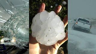 Hail Storm Freaks of Nature & largest hail stone ever recorded recreation