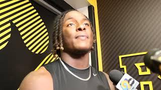 Video Kaleb Johnson talks two touchdown performance in Iowa footballs win over Illinois State