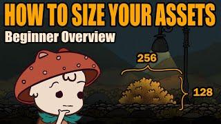 What size should your assets be?  HD 2D GAME ART