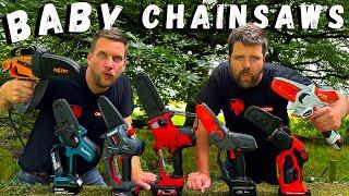 Mini CHAINSAW Hatchets - Milwaukee vs Makita vs STIHL vs Husqvarna vs ALKO vs Pellenc vs Yardforce