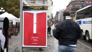 Norwegian Rain Gauge. Marketing guerrilla. Promoción viajes a destinos más cálidos