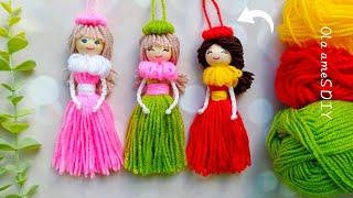 Its so Cute ️ Superb Doll Making Idea with Yarn and Cardboard - You will Love It- DIY Woolen Craft