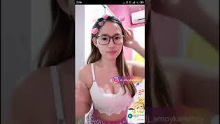 Bigo Live Hot DJ Amoy Karamoy  Live Di Belakangnya Ada Anak Kecil  Show Keindahan..??