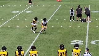 Joey Porter Jr vs Gunner Olszewski at Steelers training camp