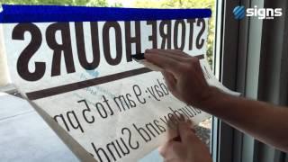 Vinyl Lettering - Installation