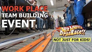 Hot Wheels drag race tournament  Boost office spirit with diecast cars.