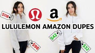 Lululemon VS Amazon - BEST Lululemon Dupes From AMAZON Scuba Sweatshirt Align Leggings Joggers