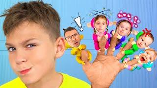 Fingers song Lagu Anak-anak  Five Kids Bahasa Indonesia  Vania Mania Lima Anak