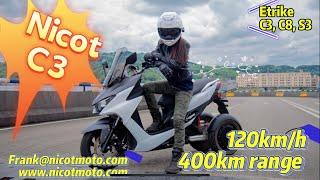 Haha…How about this video? Nicot C3 400km range 120kmh