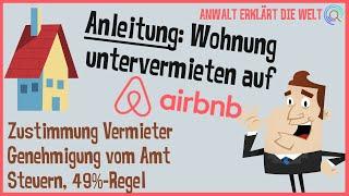 Wohnung untervermieten auf AirBnB Was du rechtlich beachten musst  Anwalt erklärt die Welt