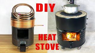 DIY heating stove and super fast and efficient hot water system Store energy from sand batteries