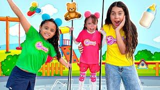 SARAH VIROU BABÁ de sua irmã ELOAH E AMIGA por um dia  Best stories for kids