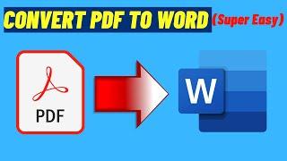 How To Convert PDF To Word in Laptop SUPER EASY