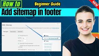 How to add sitemap in wordpress footer  Full Guide