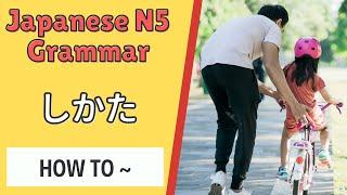 JLPT N5 Japanese Grammar Lesson しかた How to say How to or The way of doing in Japanese 日本語能力試験