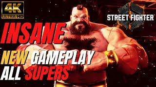 4K NEW STREET FIGHTER 6 - ZANGIEF INSANE 2 SUPERS IN 1 COMBO