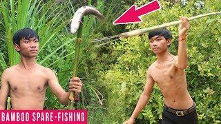 Brilliant Boy Make Bamboo Spear-Fishing With 5 Steel Creative Boy Easy Catch Fish How To Create