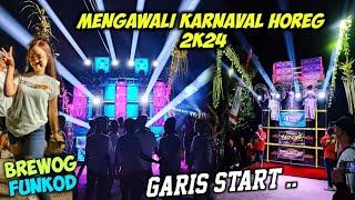 Garis Start karnaval horeg perdana 2k24. brewog dynacord ngegas ganas di barisan belakang