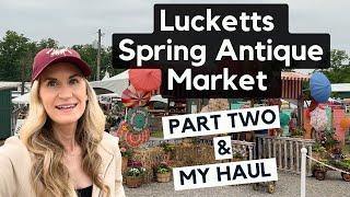PART TWO Shopping over 200 vendors at this years Spring Lucketts Antique Market  Shop with me