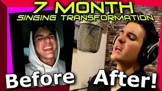 BEFORE And AFTER - 7 Month Singing Transformation - Vinny Angeli - Careless Whisper - Ken Tamplin