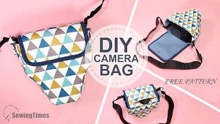 DIY CAMERA BAG  How to make a Camera Pouch PDF Pattern & Tutorial sewingtimes