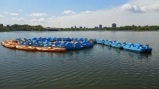 A scenic walk around Meadow Lake in Flushing Meadows Corona Park Queens NY