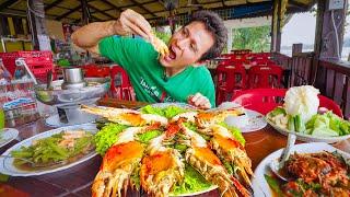 Thailand Seafood - GIANT RIVER PRAWNS  Best Thai Food in Ayutthaya