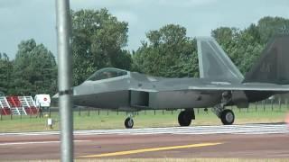 F-22 A Raptor 1080HD RAF Fairford Riat Air Tattoo Pt 1 High Definition