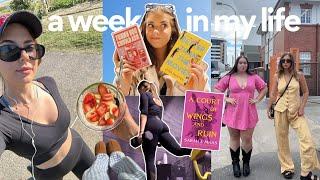 spend a week with me  my workouts book haul & friend chats