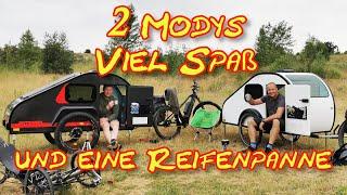 2 Modys mit EnduroRené und Kai Lue unterwegs inkl. Reifenpanne