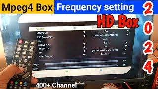 DD free dish mpeg4 set top box frequency  free dish mpeg 4 frequency setting