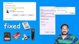 How to fix The disk is write protected