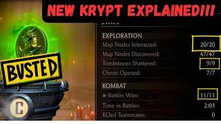 New Krypt system explained Badges rankings rewards. MK Mobile