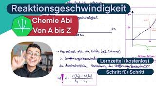 Durchschnittliche Reaktionsgeschwindigkeit- CHEMIE ABI- Einführung Kinetik