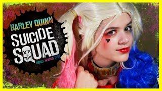 HARLEY QUINN Suicide Squad MAKEUP TUTORIAL  DIY HALLOWEEN COSPLAY COSTUME    KITTIESMAMA