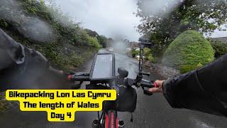 I survived the length of a Country cycling a cheap Amazon bike riding Wales on Lon Las Cymru in rain