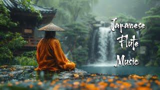 Tranquil Melodies in the Rain - Japanese Flute Music For Meditation Healing Deep Sleep Soothing