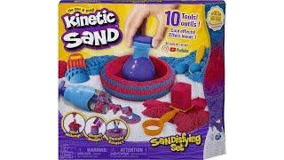 Kinetic Sand Sandisfying Set with 2lbs of Sand and 10 Tools for Kids Aged 3 and Up