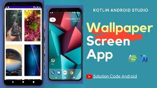 how to make wallpaper screen app in android studio\Create my own wallpaper App#SolutionCodeAndroid