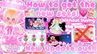 HOW TO GET THE NEW SETS WITHOUT BUYING THE DOLLS New sets bingo game etc  Royale High Roblox