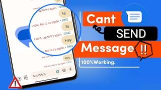 Fix Message Not sent tap to try again Error on Android  Solve Failed to Send Message