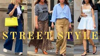 Milan’s Best Street Style Moments•Unique Italian Fashion Summer 2024•Unmissable Fashion Trends