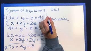 System of Equations 3x3