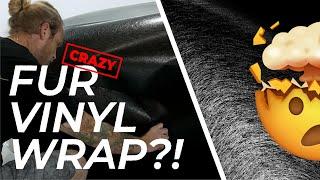 The Most Ridiculous Finish ever?   Introducing Black Beast Fur Vinyl wrap One of a kind.