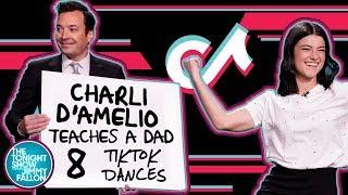 Charli DAmelio Teaches a Dad 8 TikTok Dances