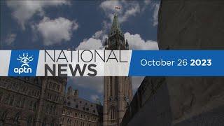 APTN National News October 26 2023 – Buffy Sainte-Marie ancestry Premier meets with MMIW families