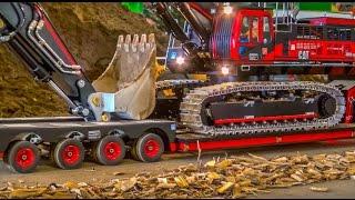 RC Truck Excavator transport Stunning RC ACTION