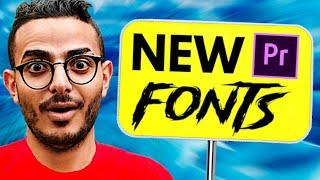 How To Install FONTS Into Premiere Pro