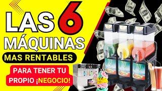  GENERA INGRESOS  Las 6 MÁQUINAS mas RENTABLES para empezar TU NEGOCIO 