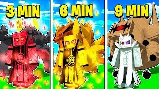 A CADA 3 MINUTOS VIRAMOS UMA BIJUU MAIS FORTE 𝗡𝗢 Minecraft Pocket Edition  ‹ Ine ›